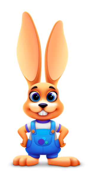 Jackrabbit Care bunny mascot